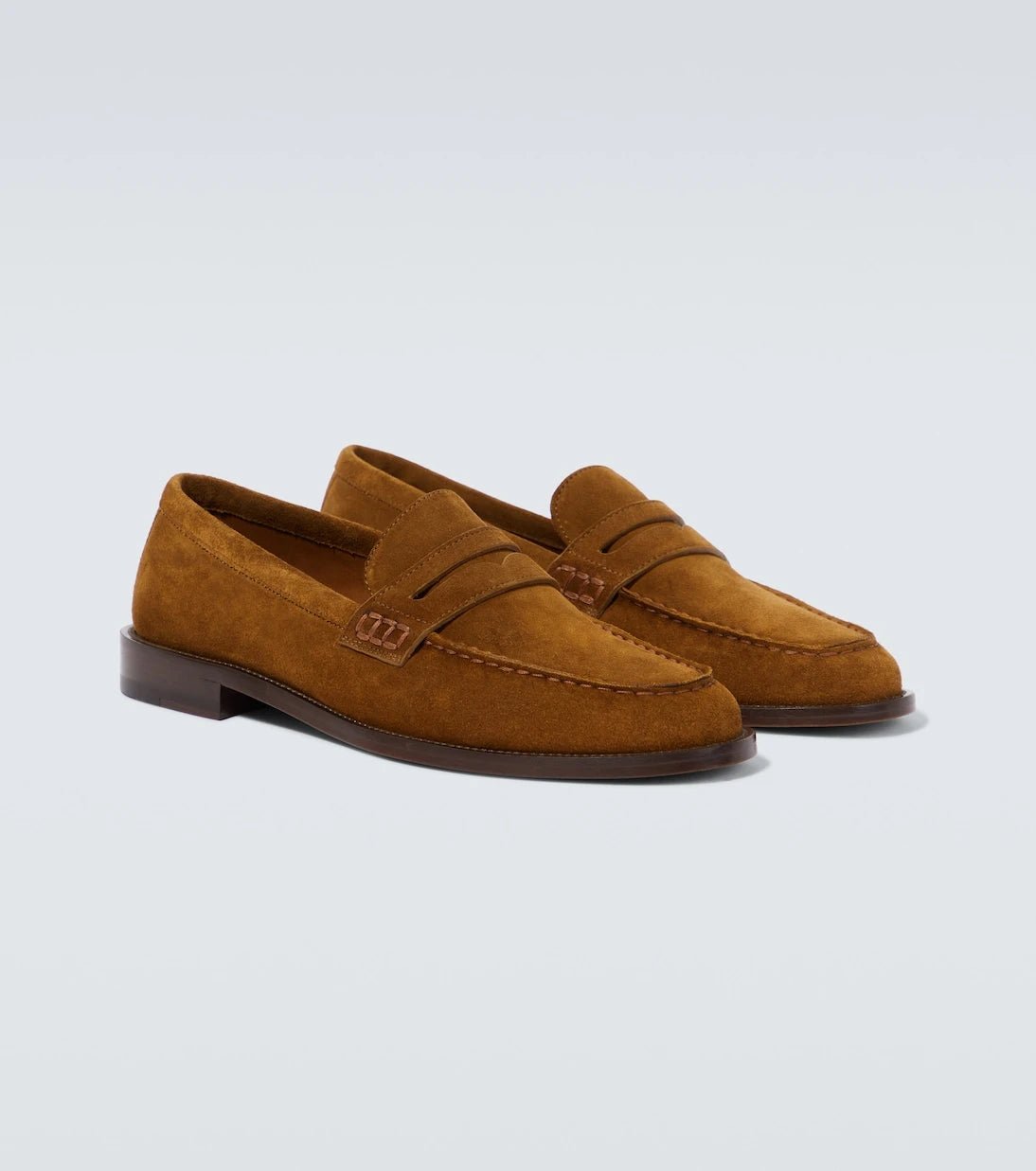 Manolo Blahnik - Perry suede penny loafers