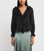 Ruffled Hardy Blouse BLACK