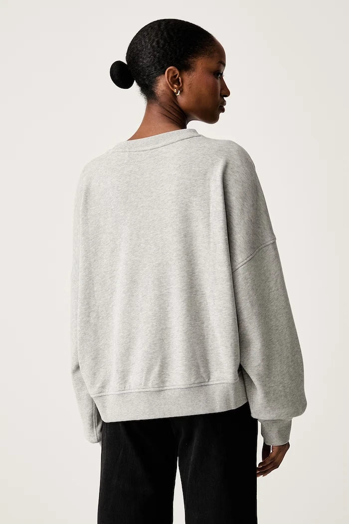 BOSS Orange pamuklu oversize sweatshirt C_Ever_5