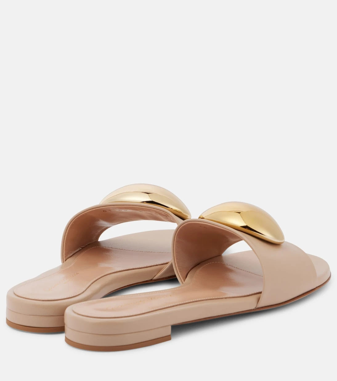 Gianvito Rossi - Embellished leather slides