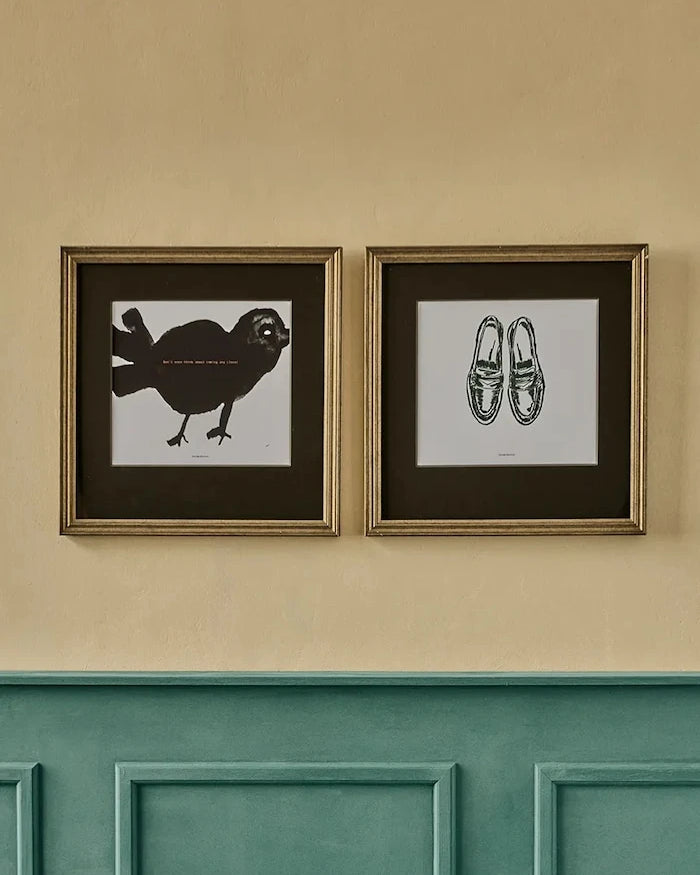Çerçeveli duvar dekorasyonu House Doctor HDShoe 40 x 40 cm