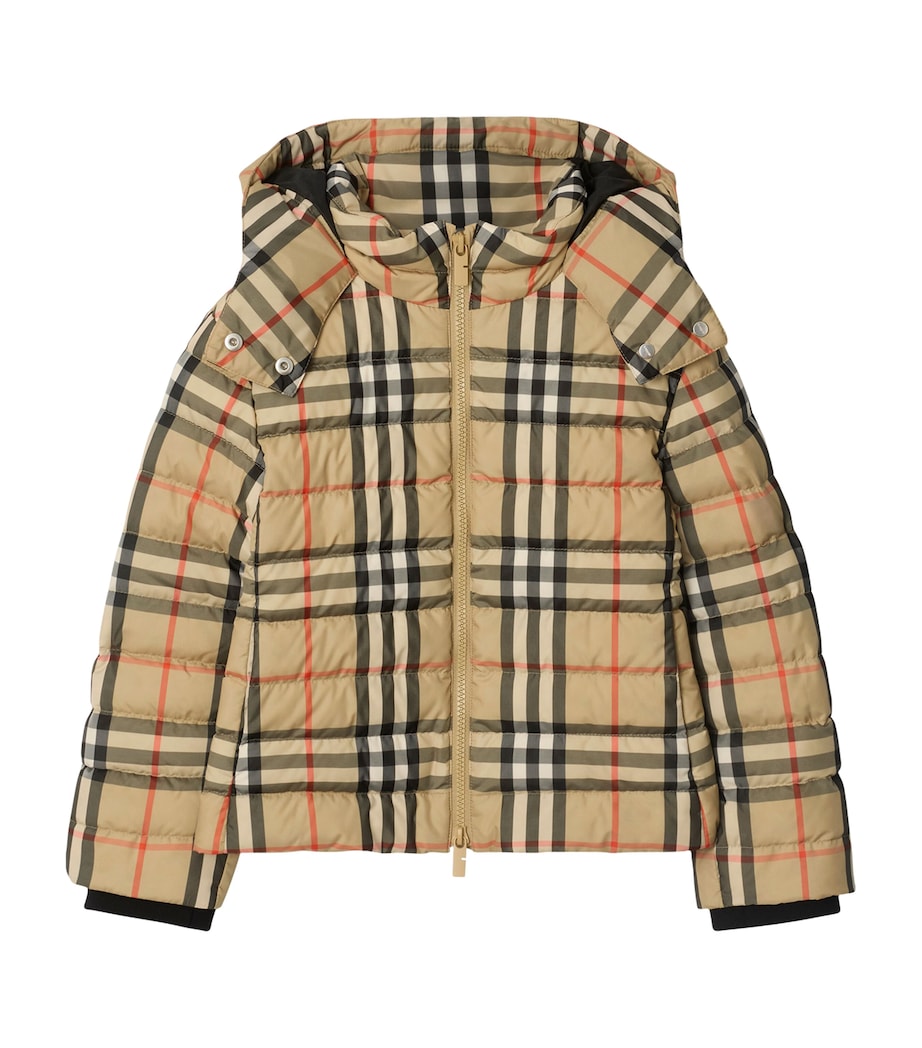 Burberry Kids Down Check Puffer Jacket (3-12 Years)