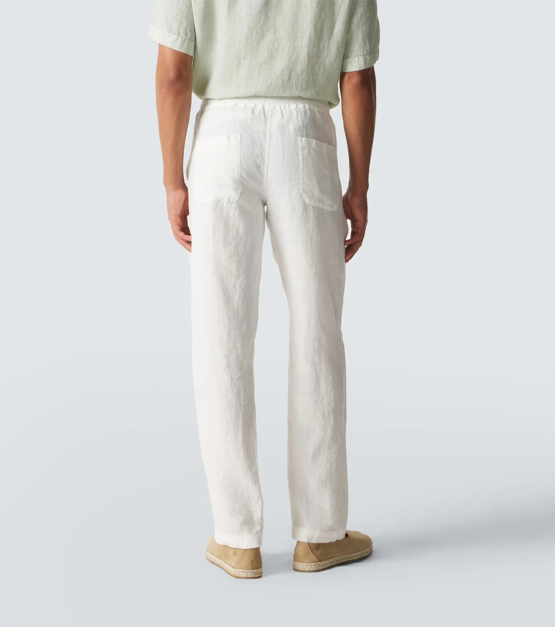 Thom Sweeney - Keten düz paça pantolon