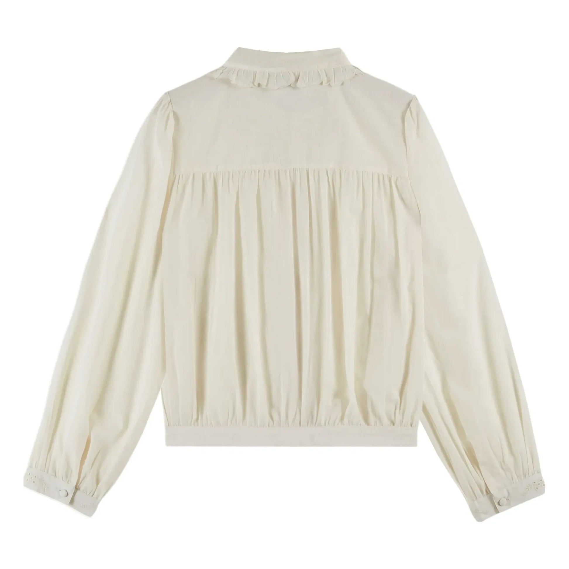 Emile et Ida - Charline Embroidered Blouse | Cream
