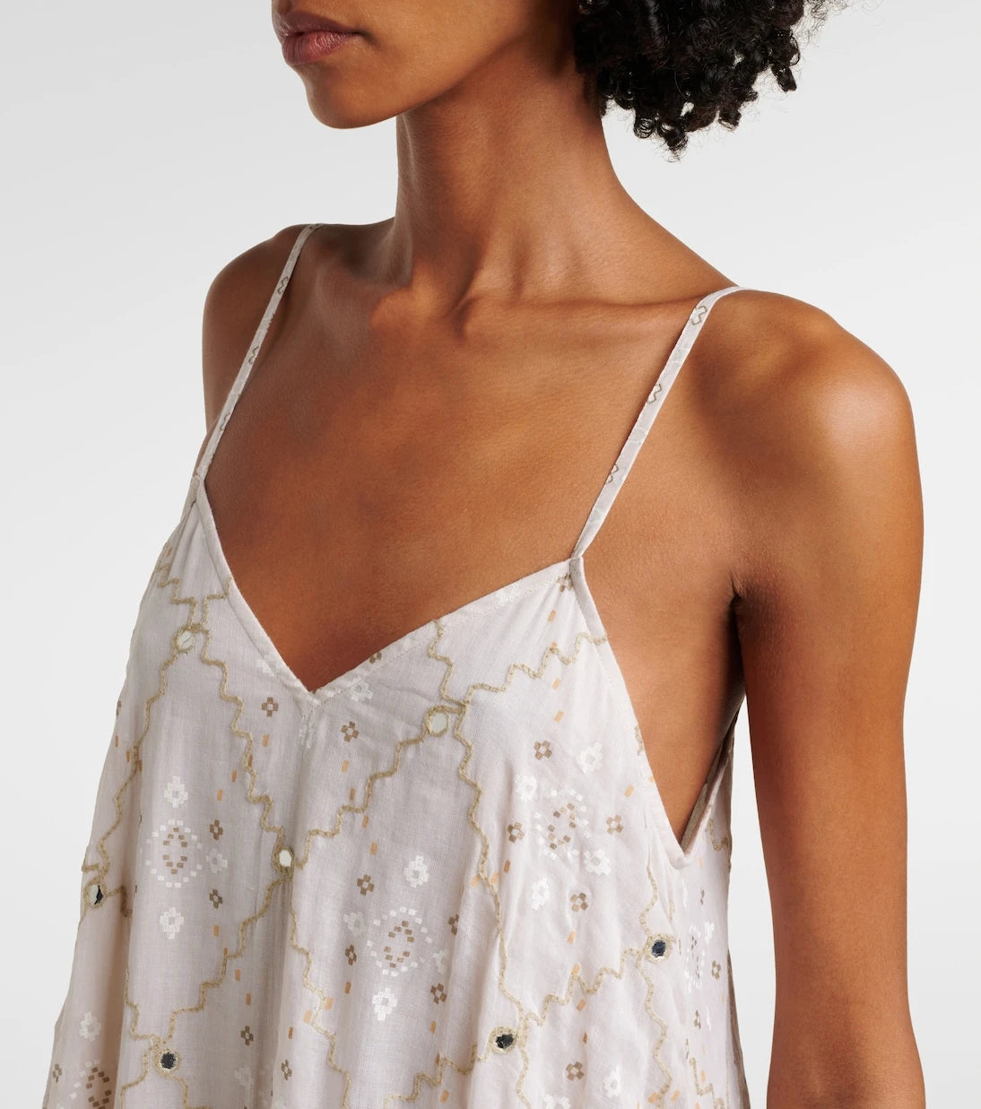 Juliet Dunn - Mosaic printed cotton midi dress