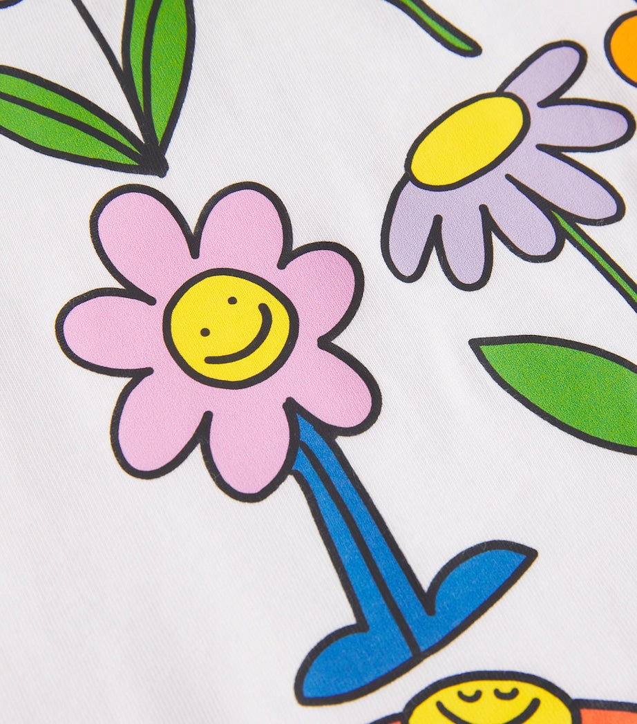 Stella McCartney Kids Cotton Flower Graphic T-Shirt (3-14+ Years)
