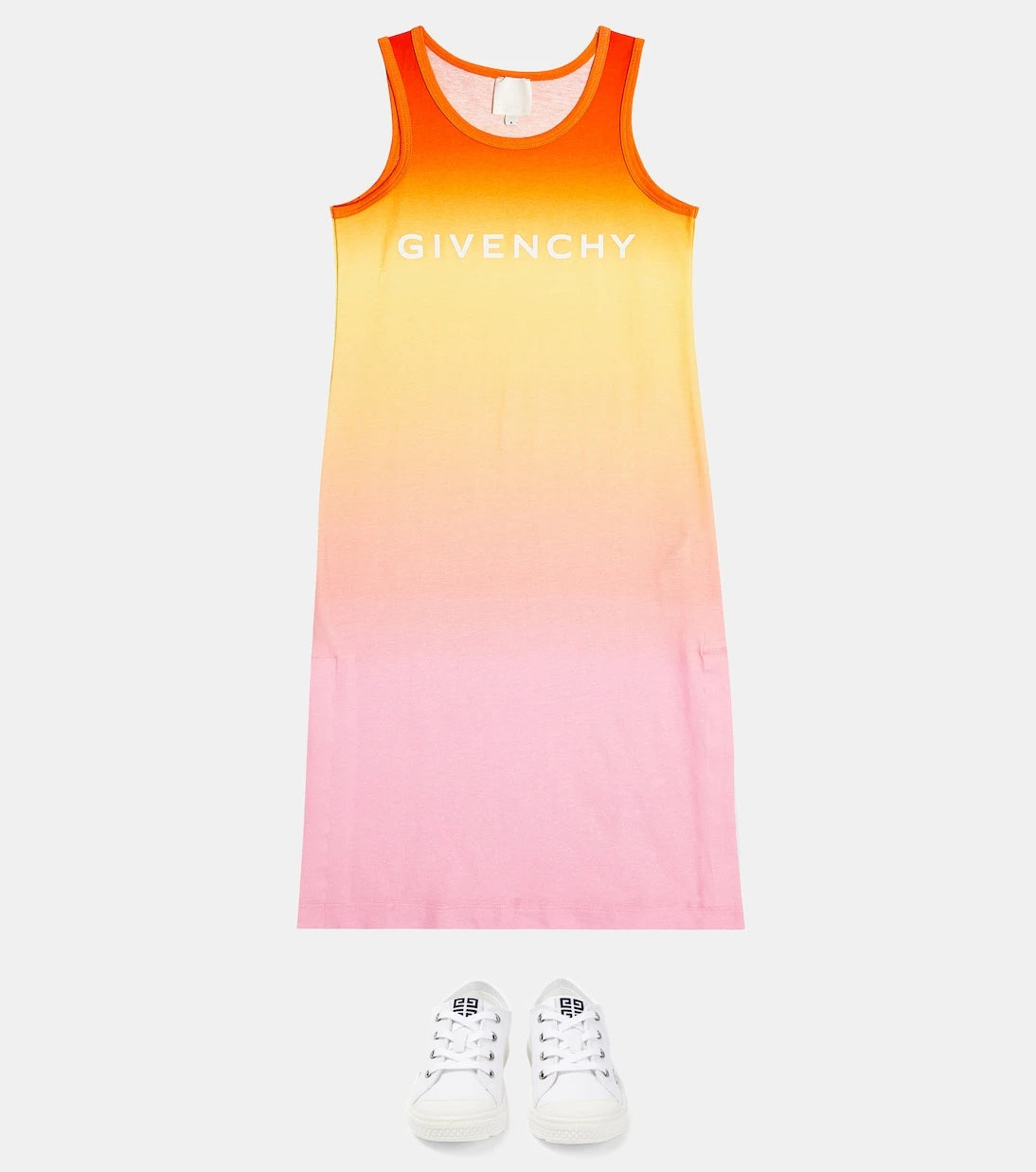Givenchy Kids - Logo ombré cotton jersey dress