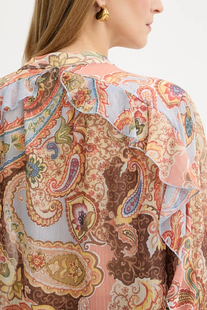 Guess блуза с волани дамска PAISLEY