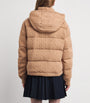 Polo Ralph Lauren Navy Wool-Cashmere Cable-Knit Puffer Jacket