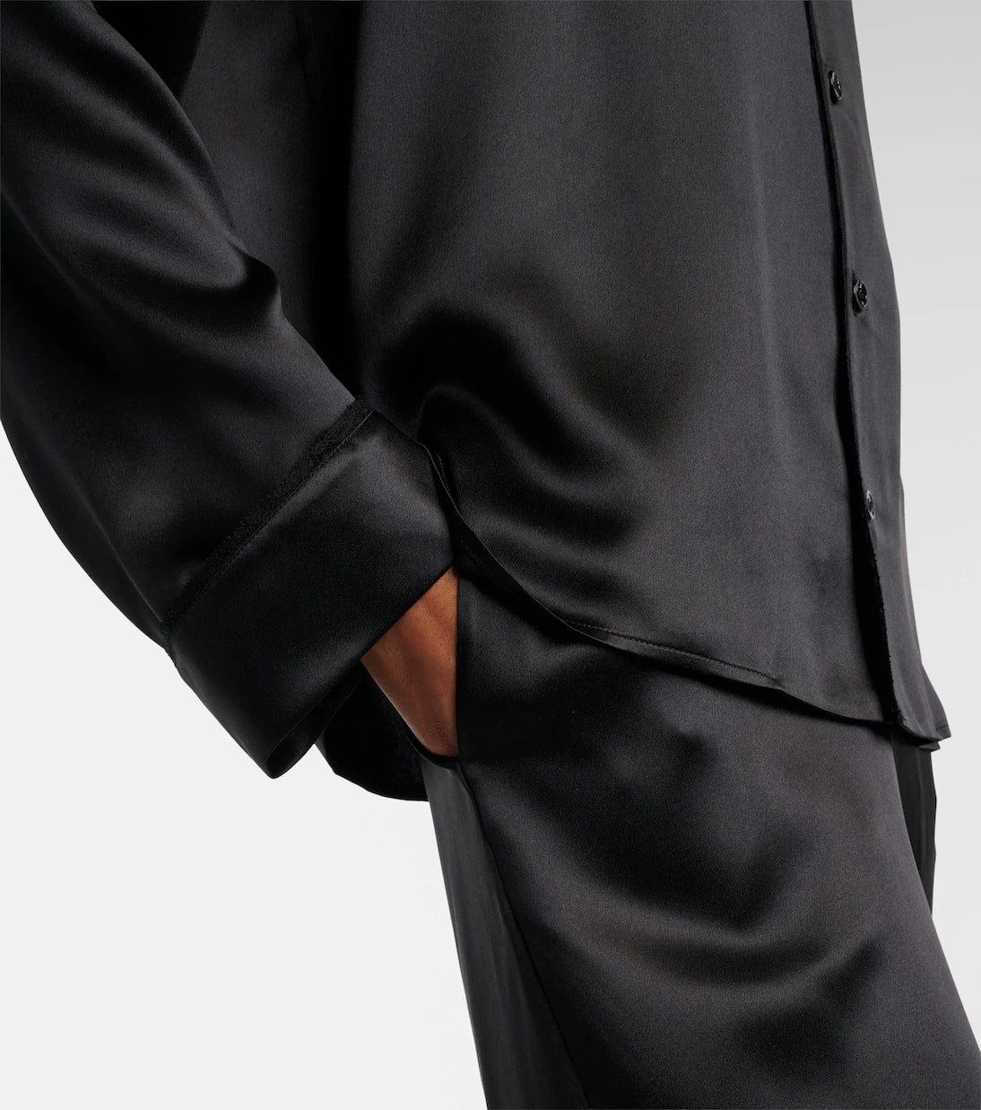 Saint Laurent - Silk satin shirt