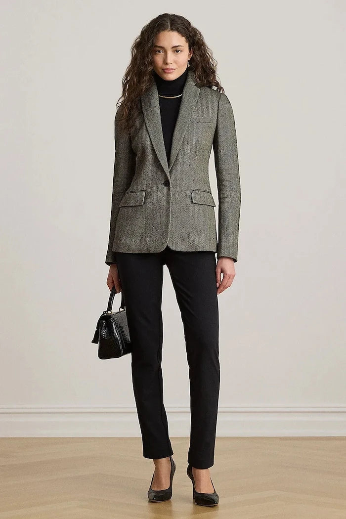 Lauren Ralph Lauren kadın slim fit viskon pantolon