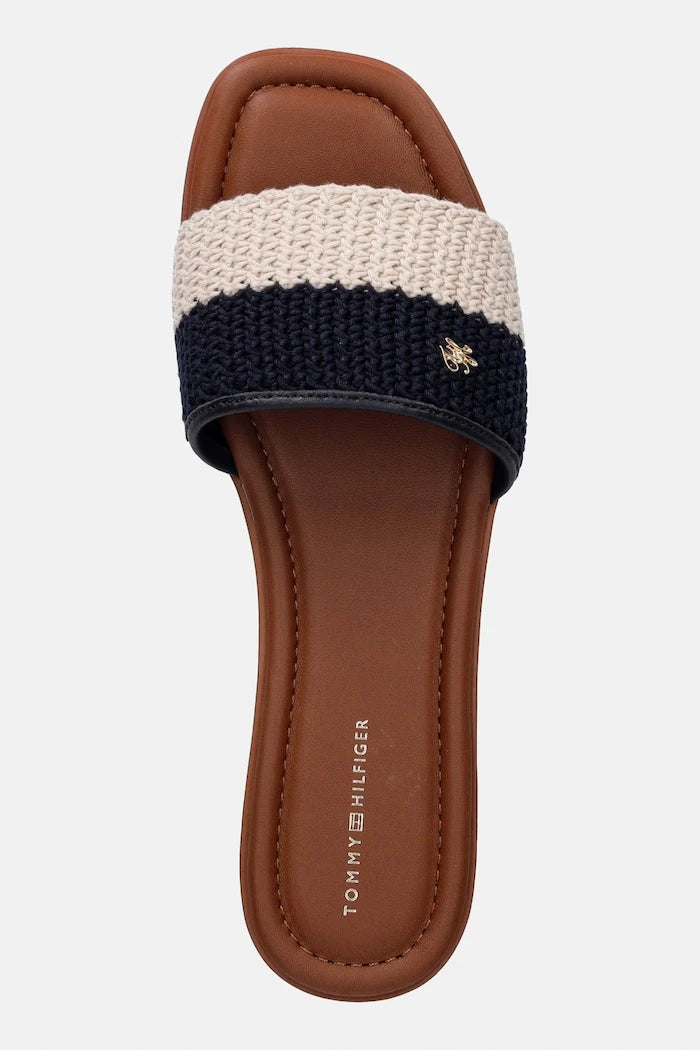 Tommy Hilfiger Kadın Terlik TH FLAT MULE CROCHET