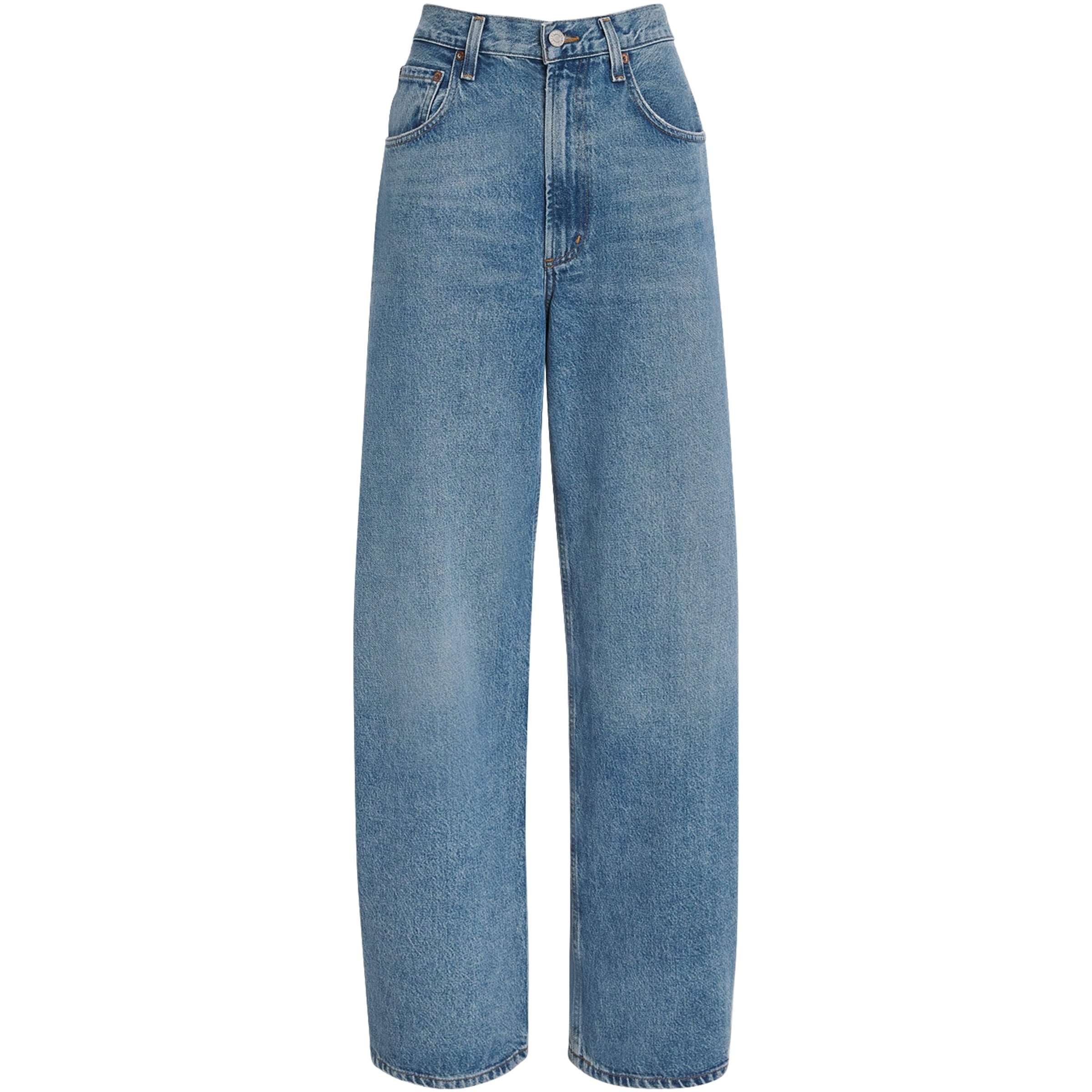 AGOLDE Blue Low Curve Wide-Leg Jeans