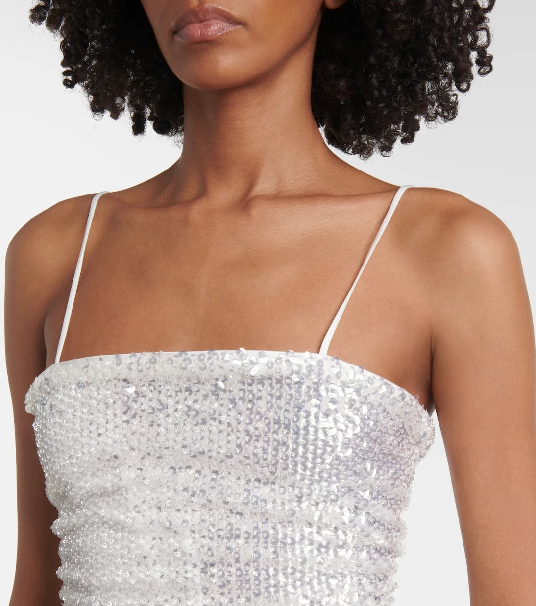 Jacques Wei - Sequined slip dress