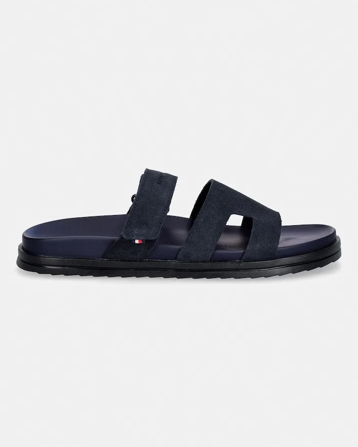 Tommy Hilfiger Erkek Süet Terlik ADJUSTABLE PREMIUM SUEDE SANDAL