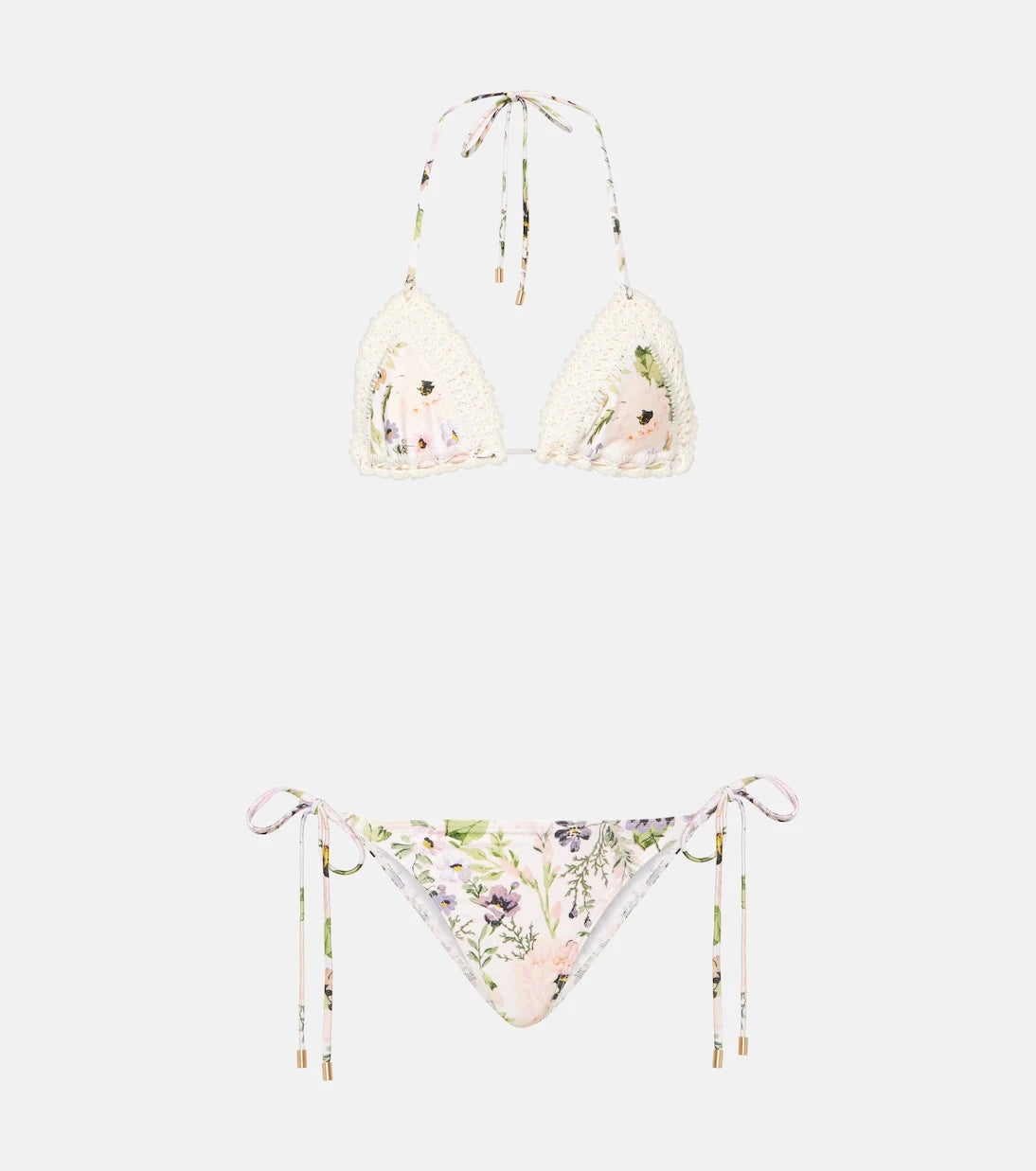 Zimmermann - Halliday floral crochet bikini