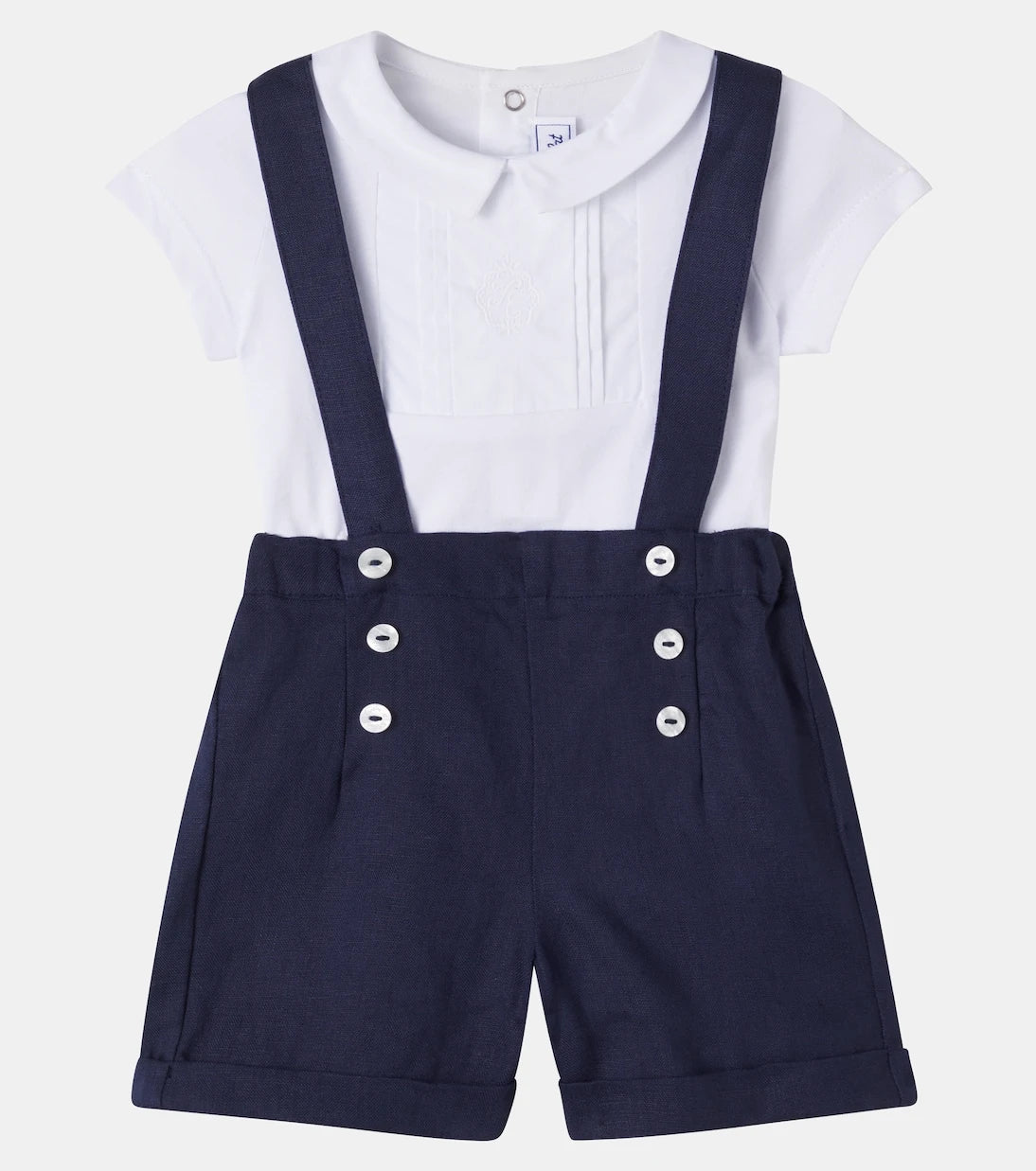 Tartine et Chocolat - Baby bodysuit and overalls set