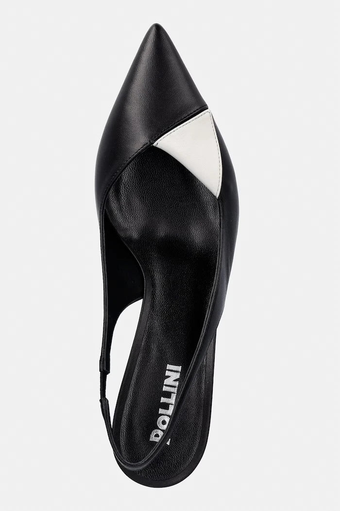 Pollini обувки с ток от кожа