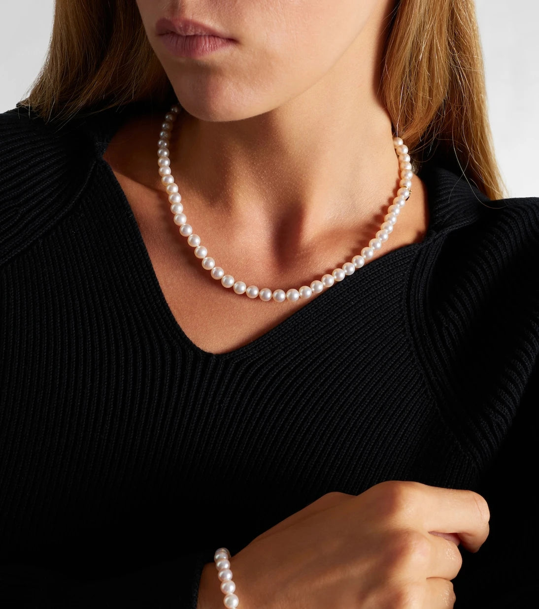 Mikimoto - 18kt gold necklace with pearls