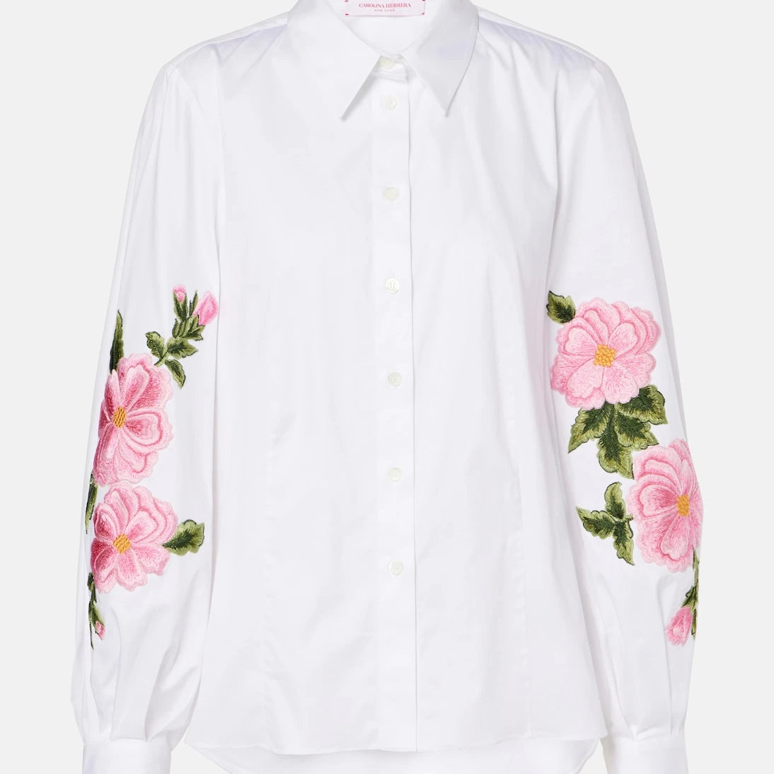 Carolina Herrera - Floral cotton-blend shirt