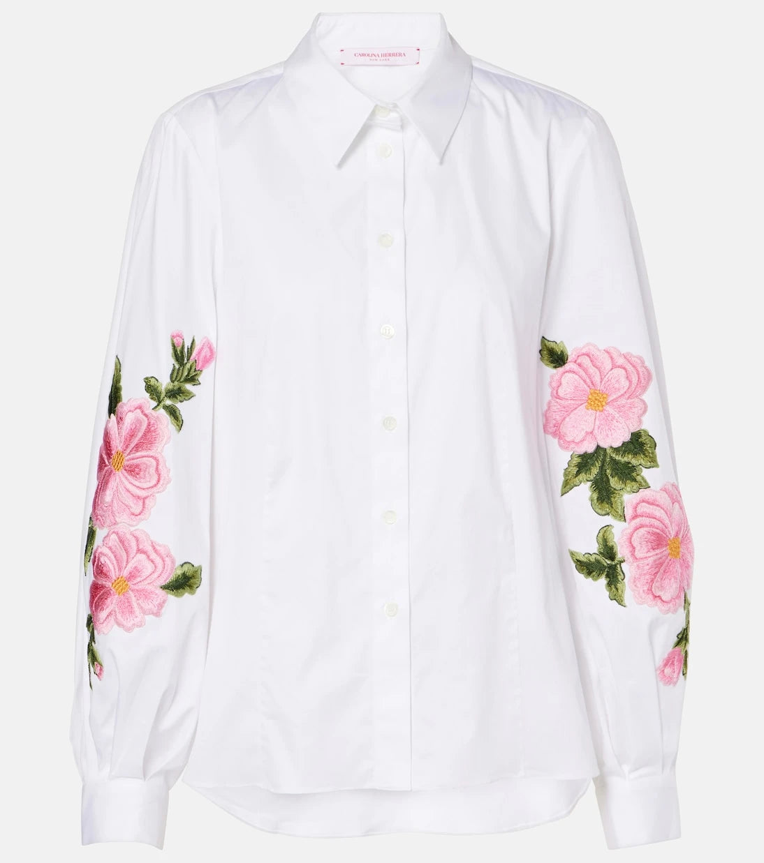 Carolina Herrera - Floral cotton-blend shirt