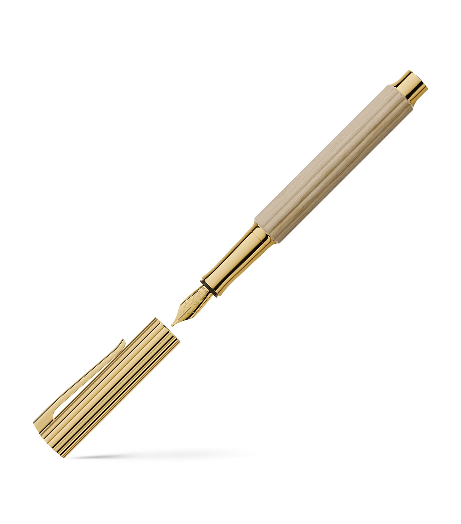 Graf von Faber-Castell Gold-Trim Hornbeam Wood Bloom Fountain Pen