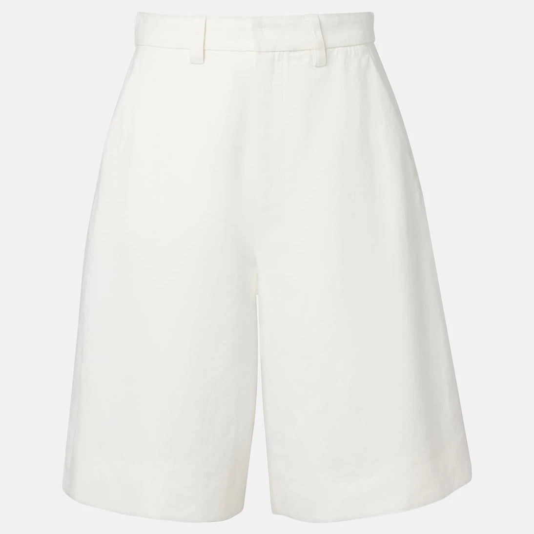 'S Max Mara - Sole cotton and linen Bermuda shorts
