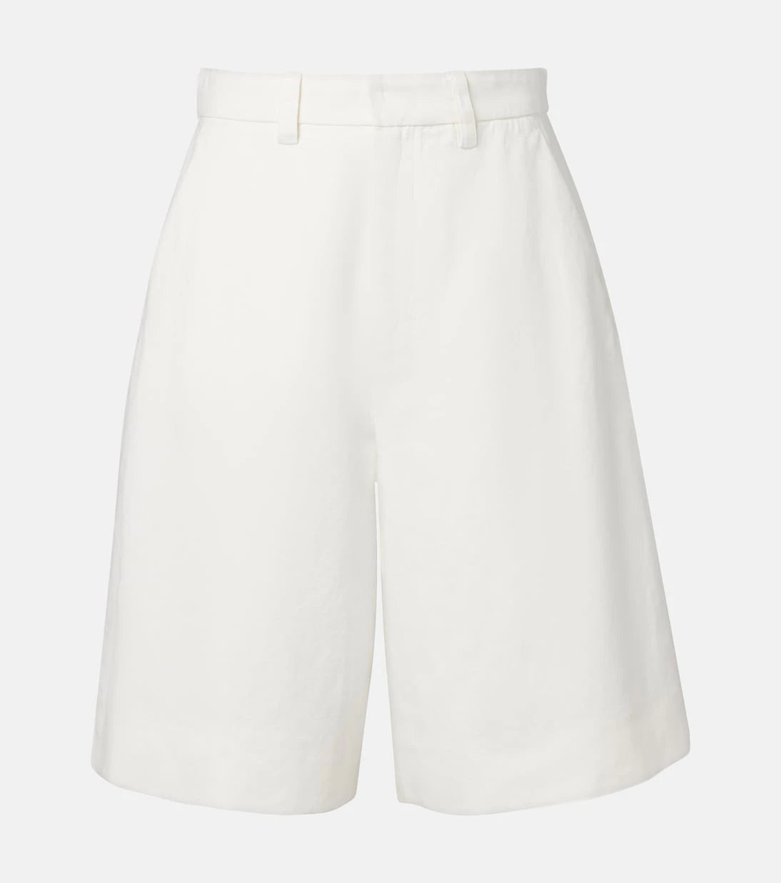'S Max Mara - Sole cotton and linen Bermuda shorts