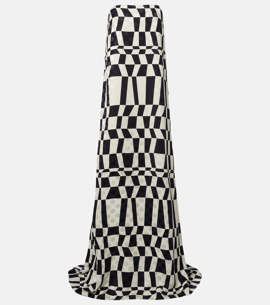 Dries Van Noten - Printed bustier gown