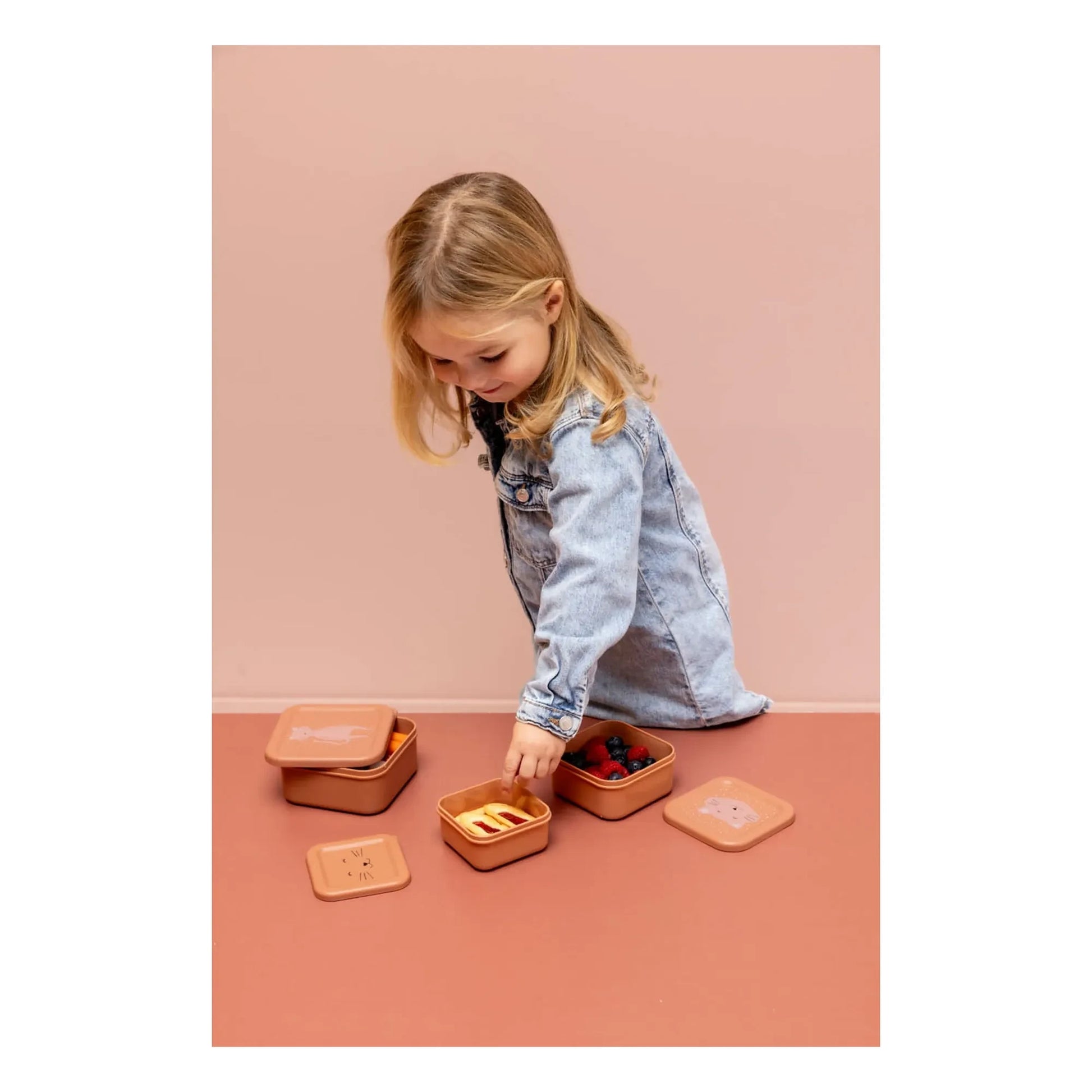 Trixie - Mrs. Cat 3-piece snack boxes | Pink