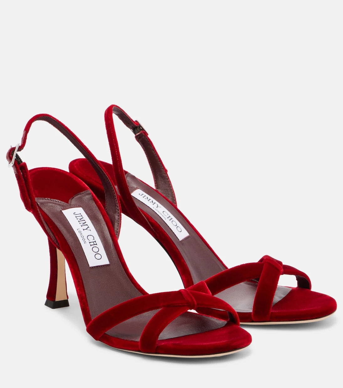 Jimmy Choo - Elsy 90 velvet sandals
