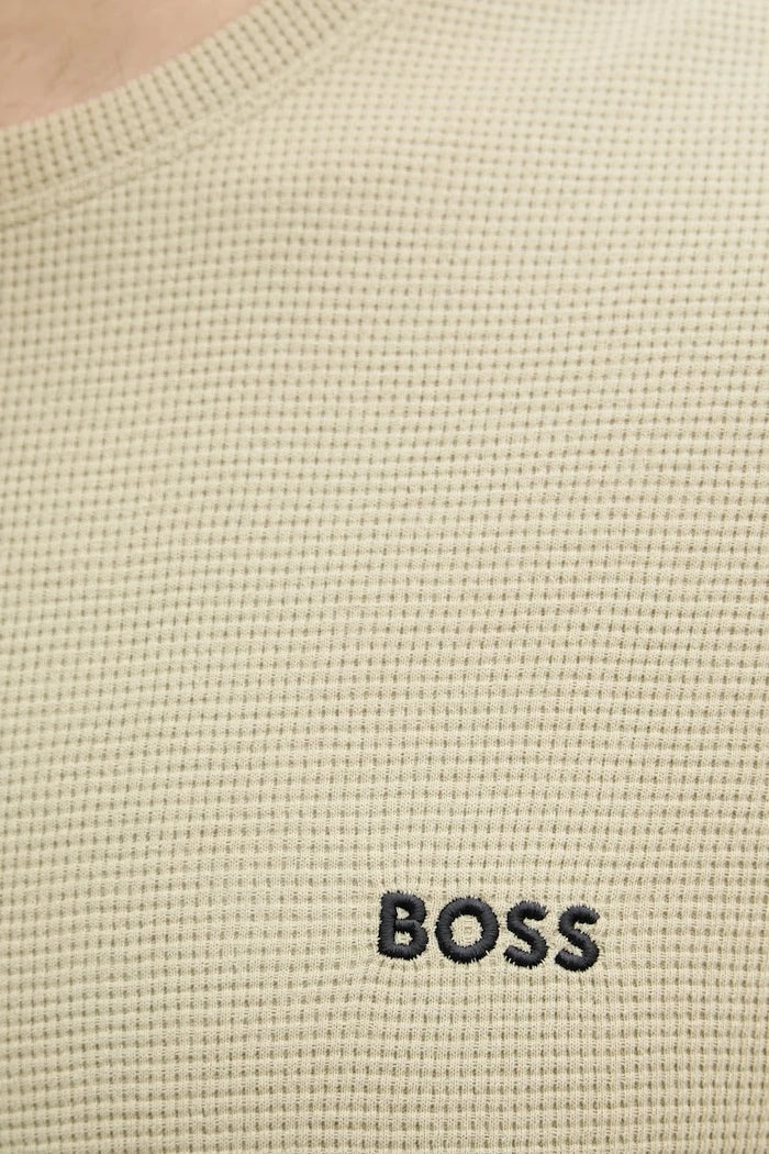BOSS мъжки с памук Waffle LS-Shirt