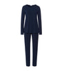 Hanro Navy Natural Elegance Pyjama Set