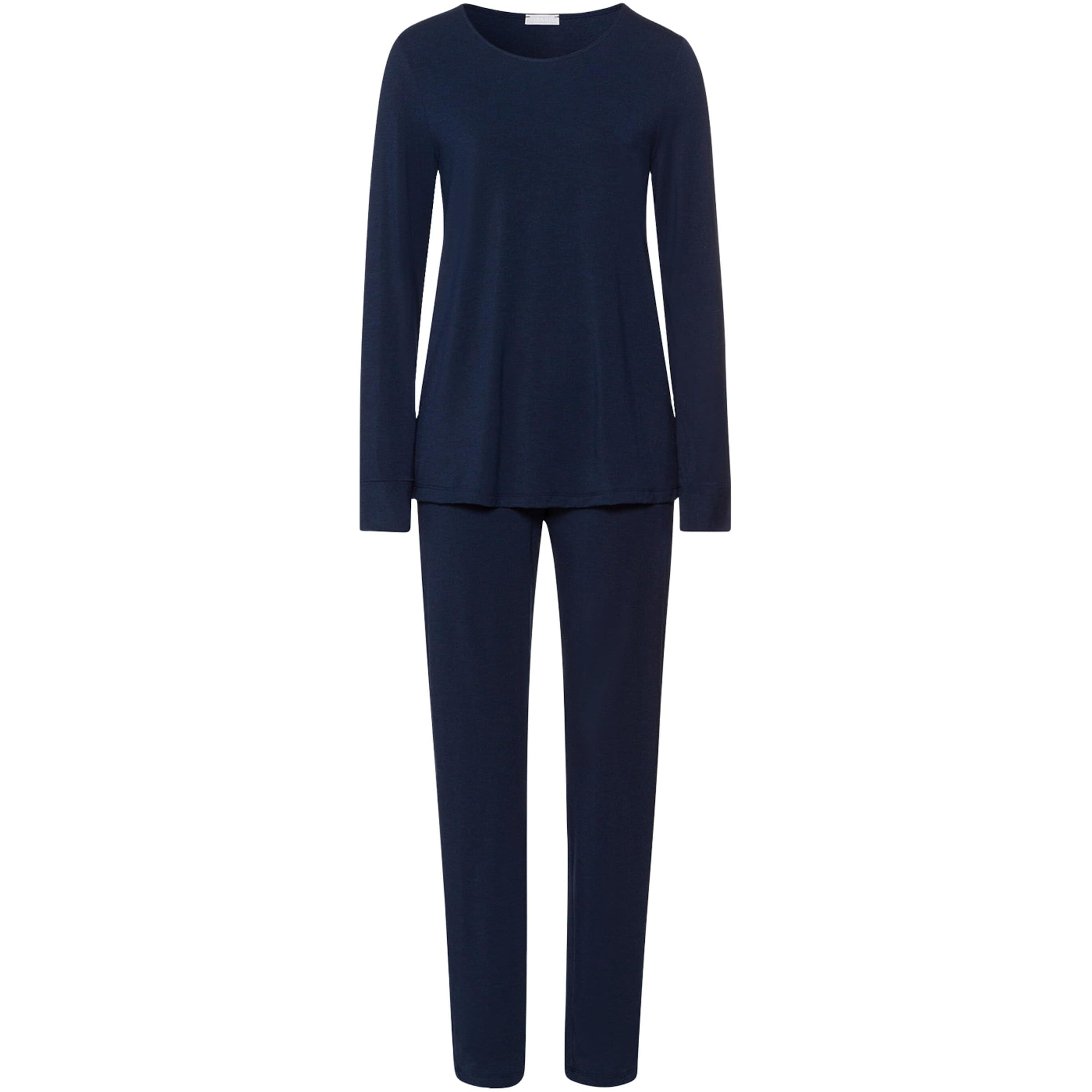 Hanro Navy Natural Elegance Pyjama Set