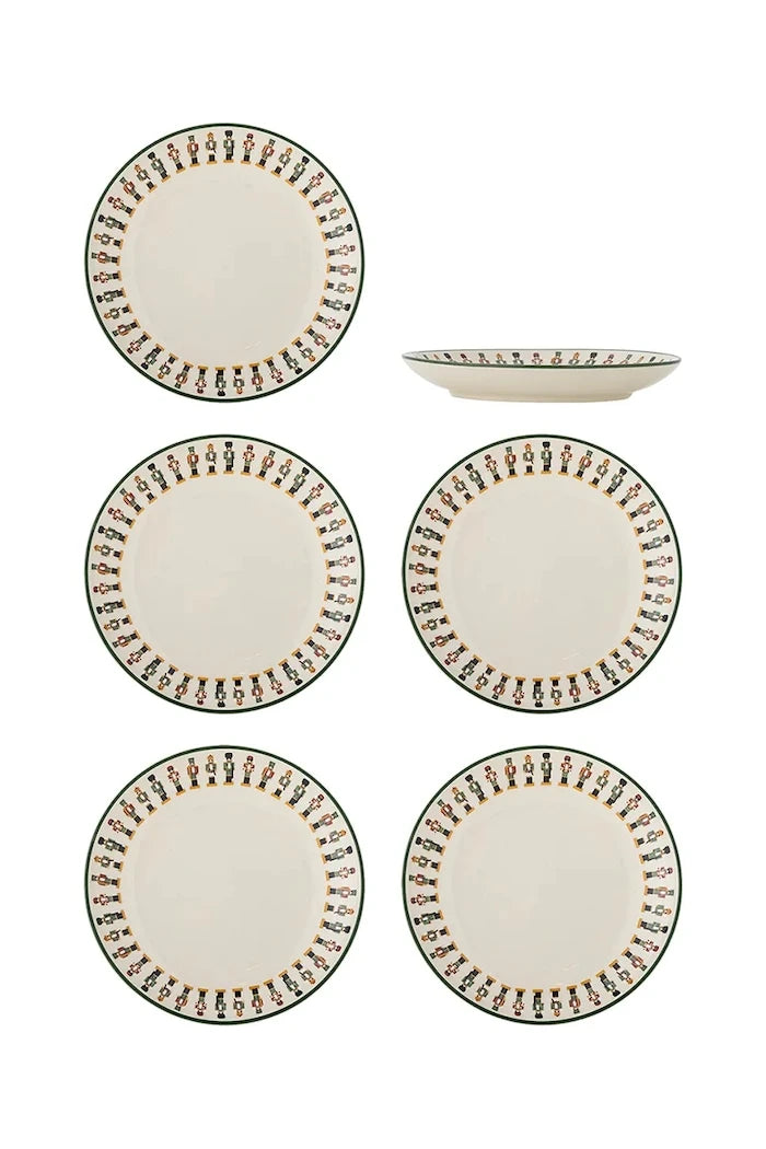 Bloomingville Jolly Yılbaşı Meze Tabakları Seti 16 x 3 cm (6 Adet)