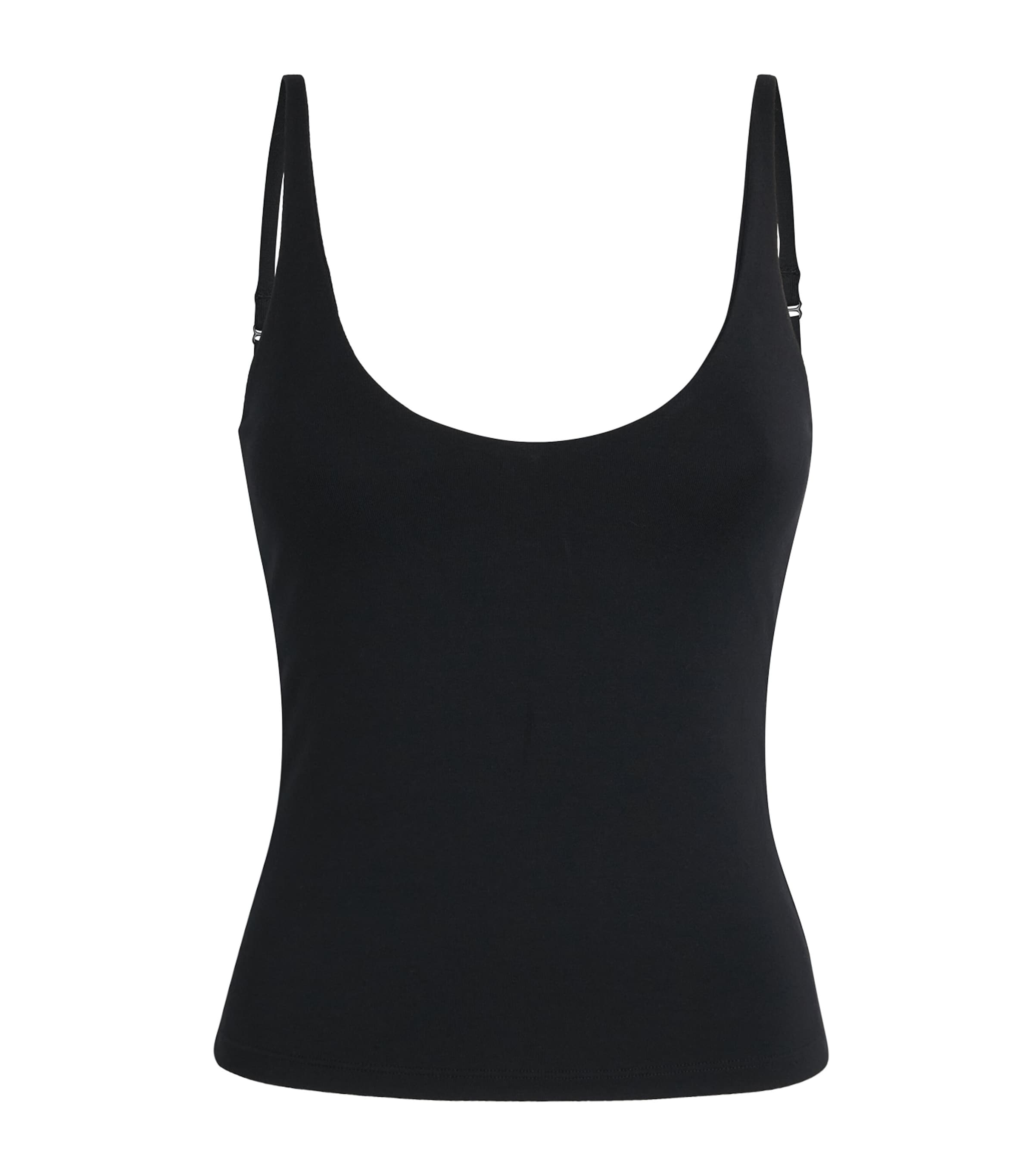 Black Smooth Layers Cami Top
