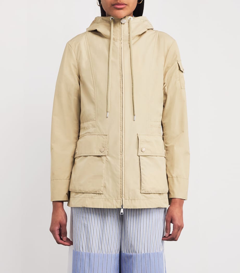 Moncler Yellow Hooded Leandro Parka Jacket