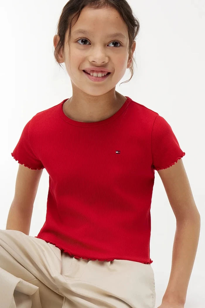 Çocuklar için pamuklu Tommy Hilfiger tişört