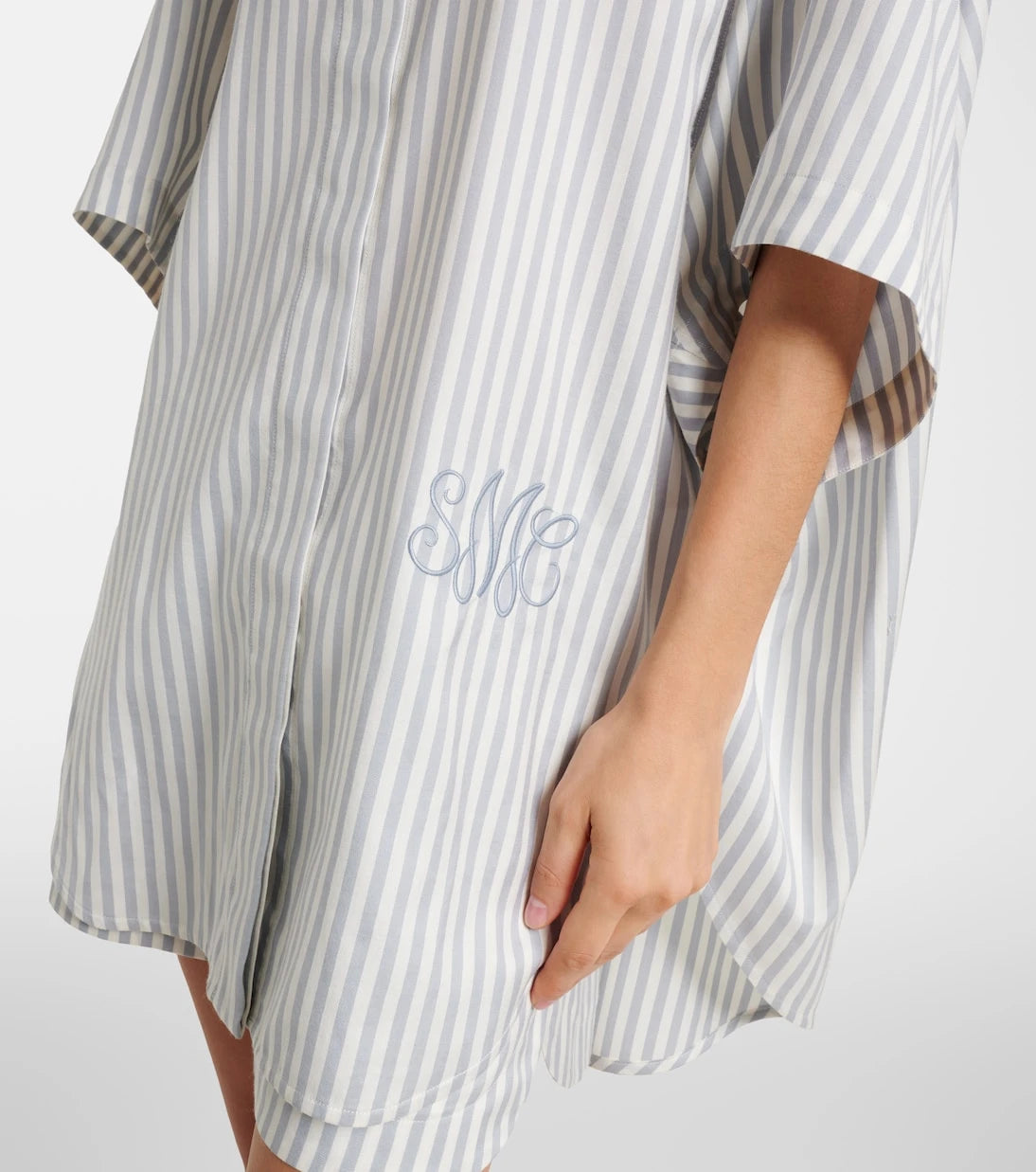 Stella McCartney - Striped silk and wool shirt