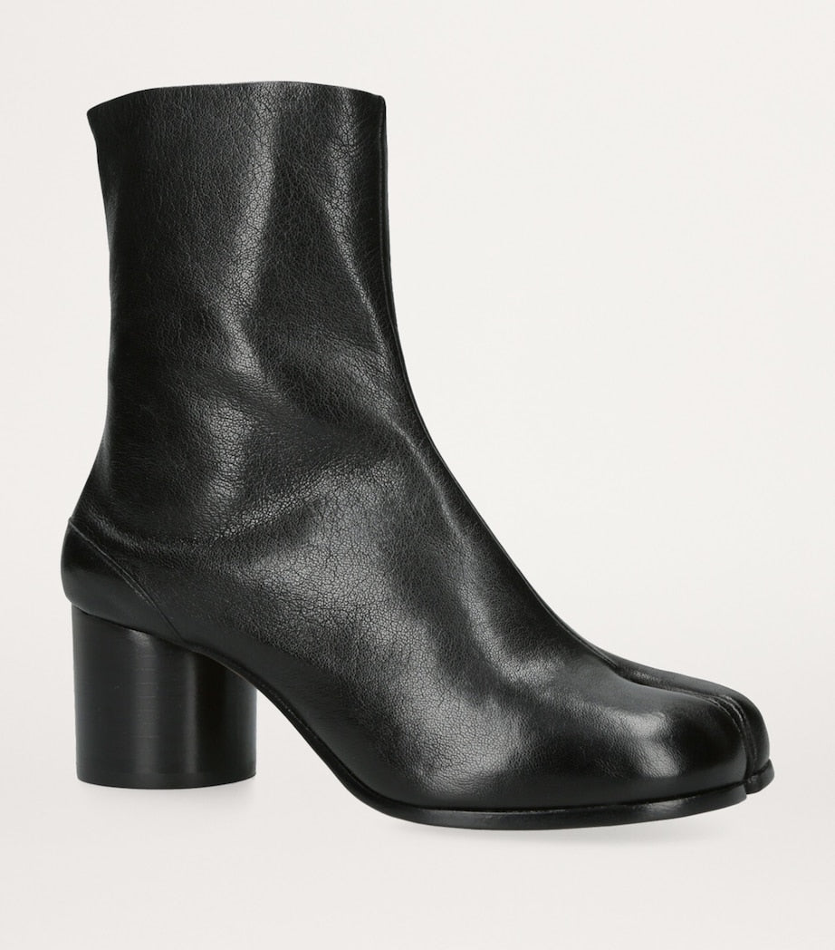 Maison Margiela Black Leather Tabi Boots 60