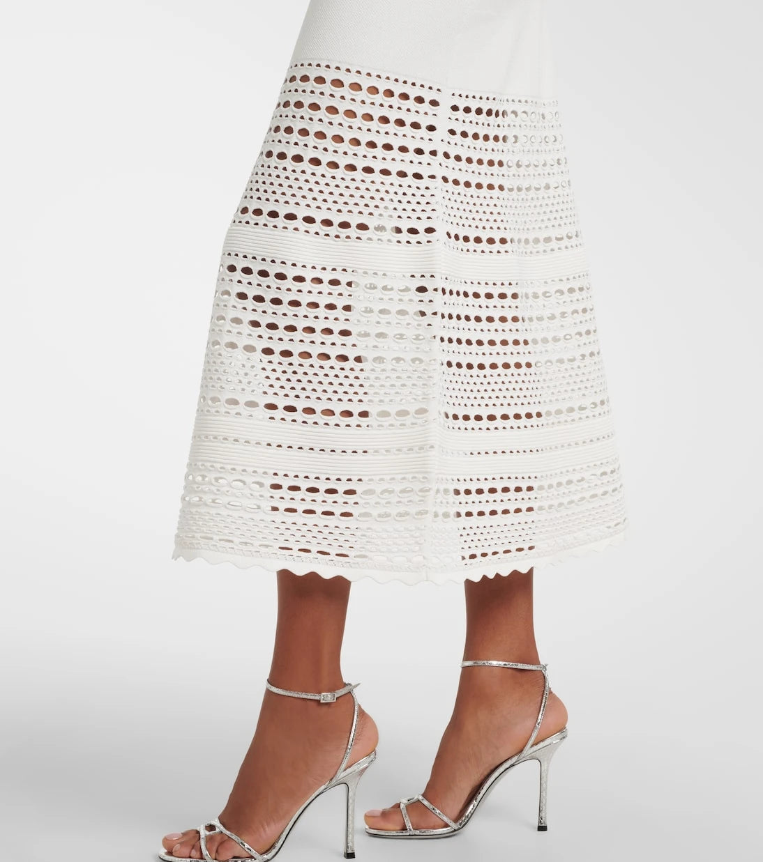 Simkhai - Westly open-knit midi skirt