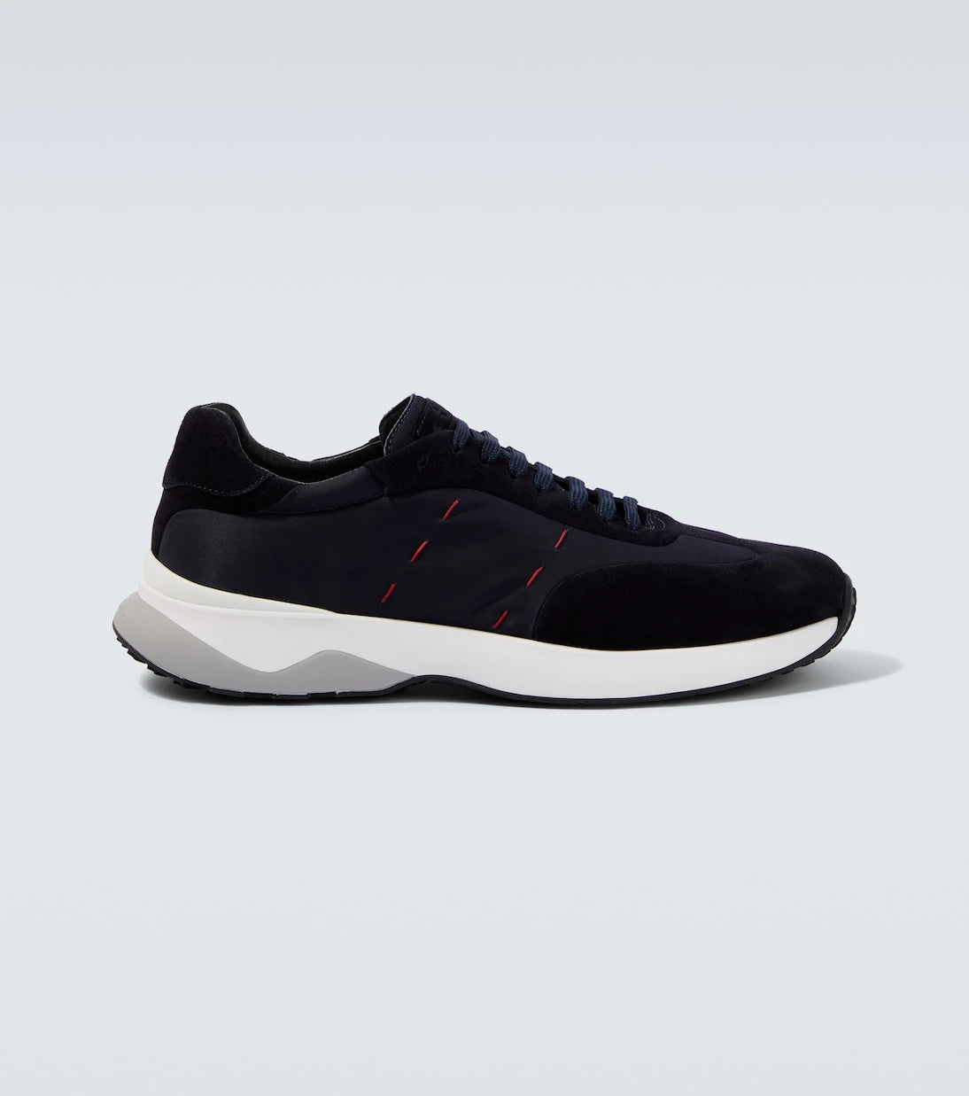 Kiton - Suede-trimmed sneakers