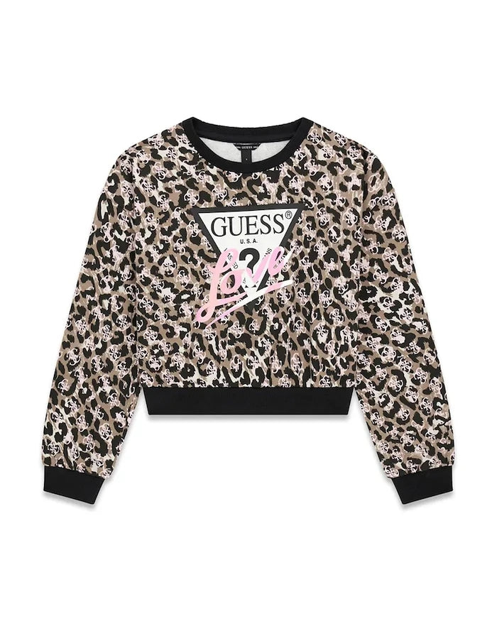 Guess Çocuk Pamuklu Sweatshirt