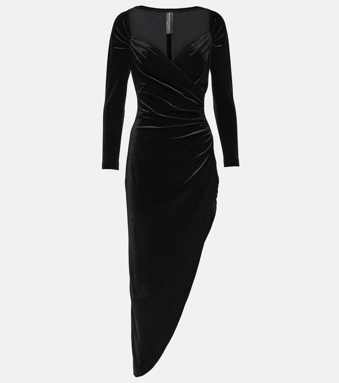 Norma Kamali - Asymmetric velvet gown