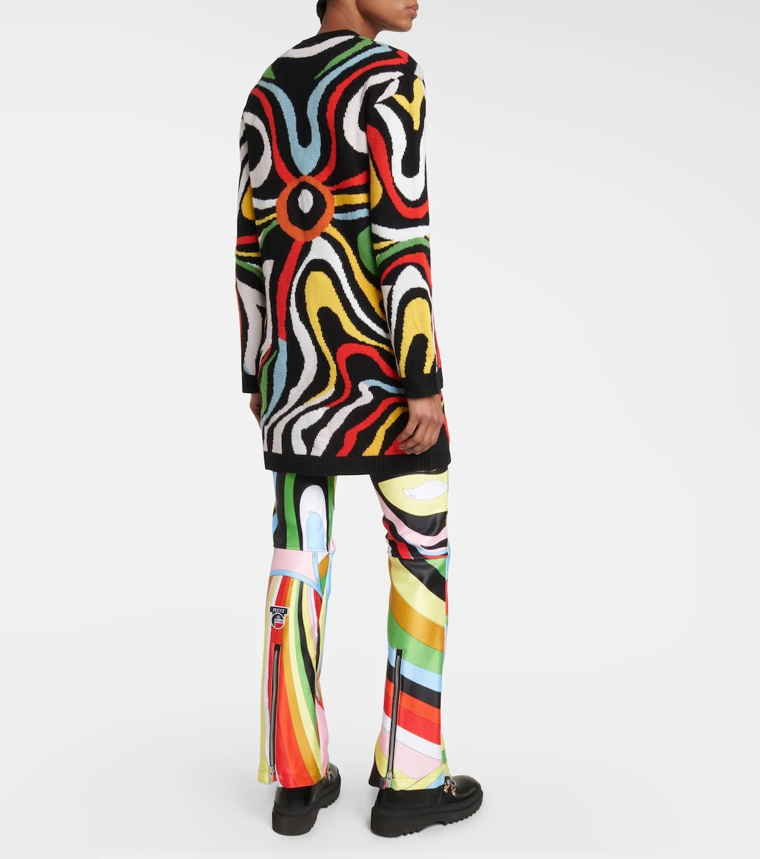 Pucci - x Fusalp intarsia wool cardigan