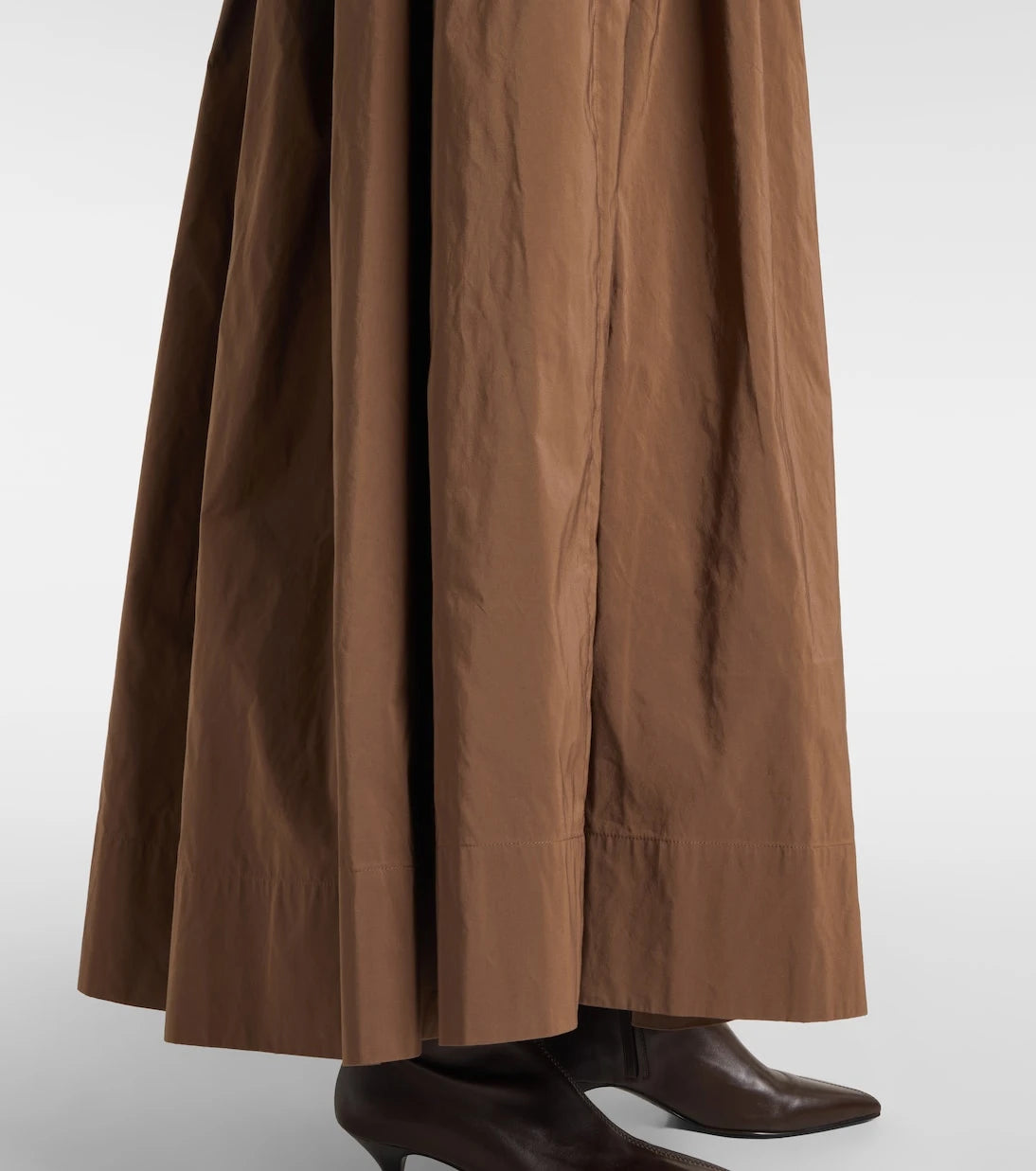 'S Max Mara - تنورة ألويه ماكسي من مزيج القطن