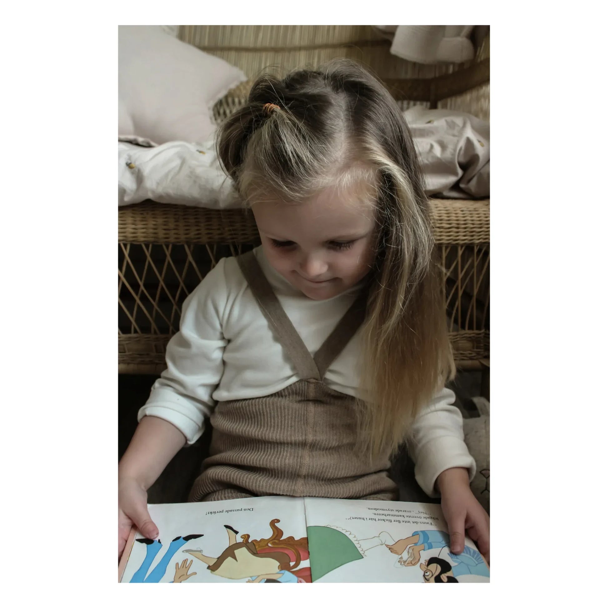 Silly Silas - Organic Cotton Footless Suspender Tights | Sand