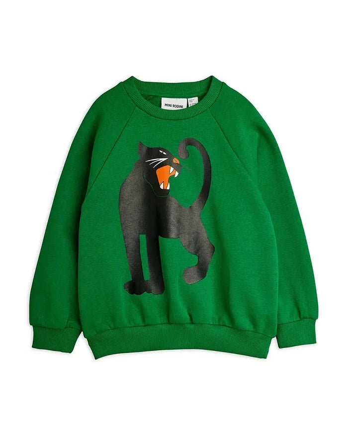 Mini Rodini Panther Çocuk Pamuklu Sweatshirt