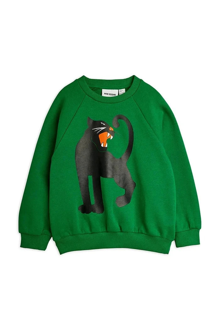 Mini Rodini Panther Çocuk Pamuklu Sweatshirt