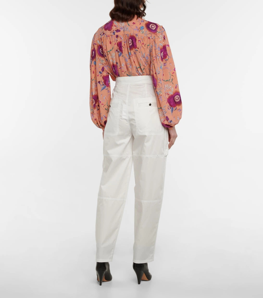Isabel Marant - Ferima high-rise tapered cotton pants